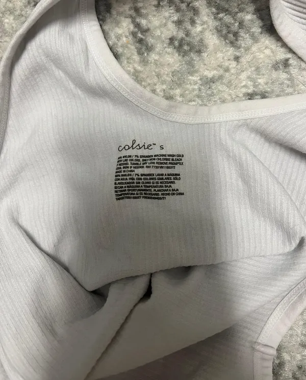 Target White  Ribbed Tank - Image 3