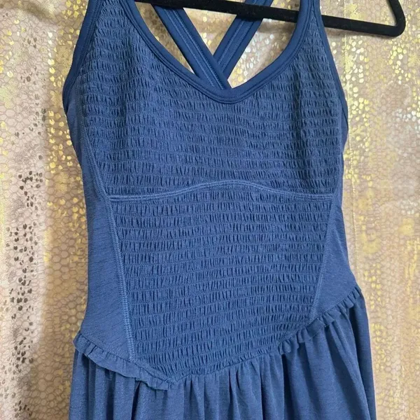 Free People Movement Smockin Hot Navy Blue Dress Shorts Small NWOT - Image 3