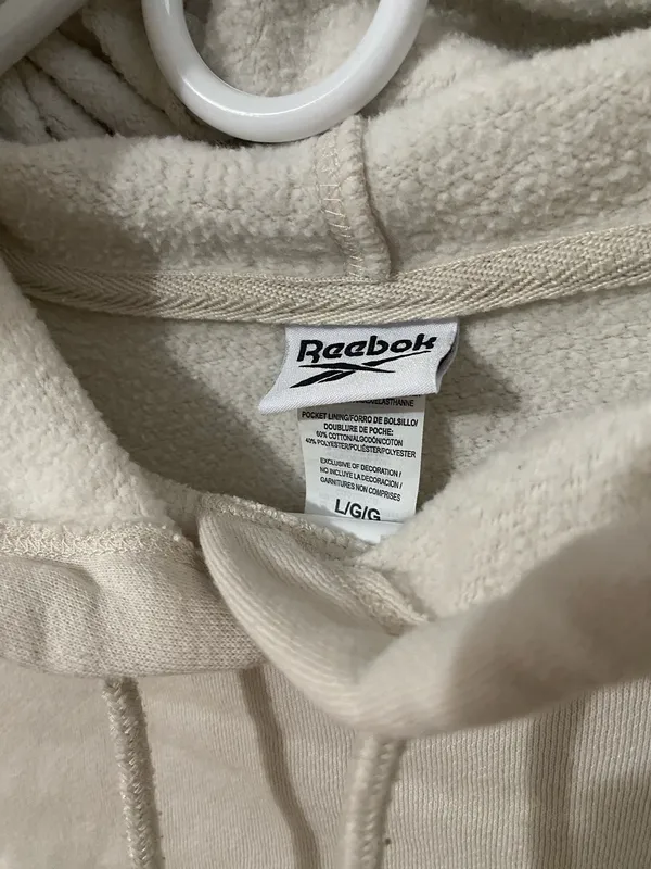 Reebok Women’s Off-White Hoodie - Image 4
