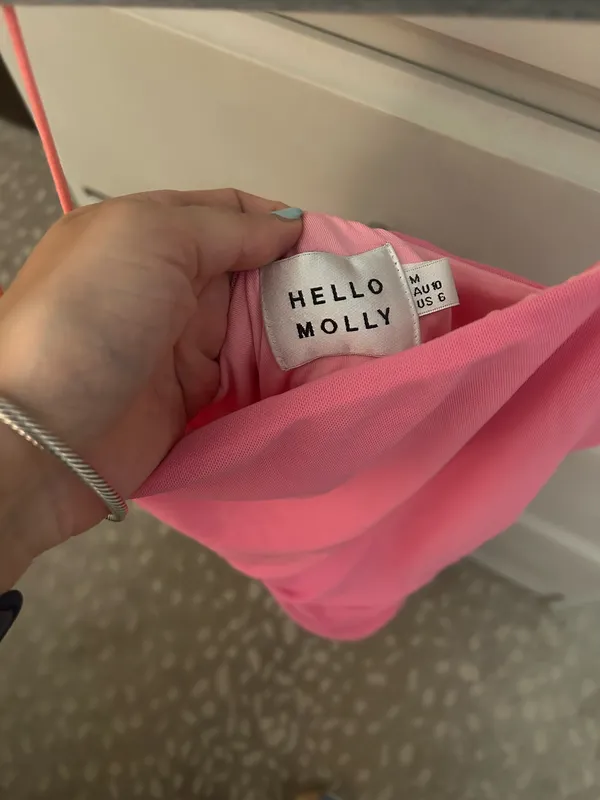 Hello Molly pink mini bodycon dress - Image 2