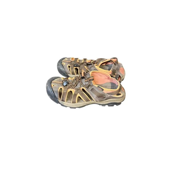 Keen Women's Sandals Anti Odor Footbed Suede Waterproof Slip-On Brown Orange 11 - Image 2