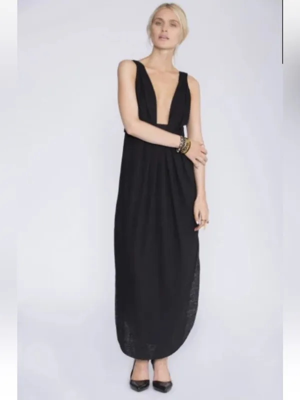 Free People Heidi Linen Blend Dress Medium - Image 4