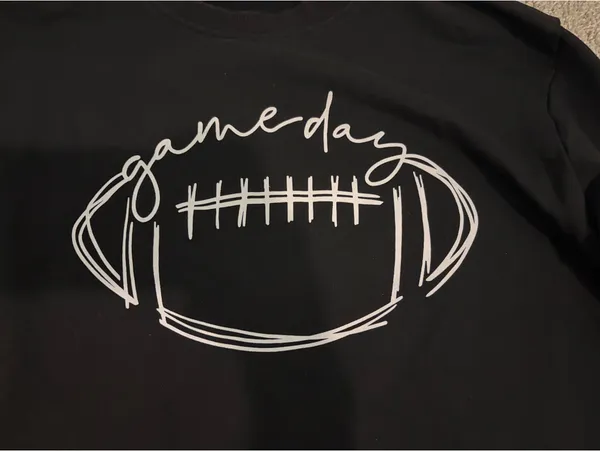 Game day black crewneck sweatshirt Size XL - Image 2