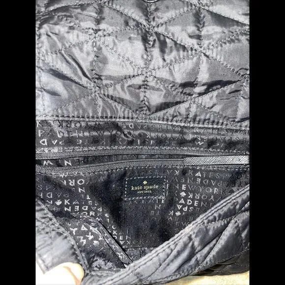Kate Spade Blake Avenue Miri Quilted‎ Black Shoulder Bag Y2K Bratz New York - Image 4
