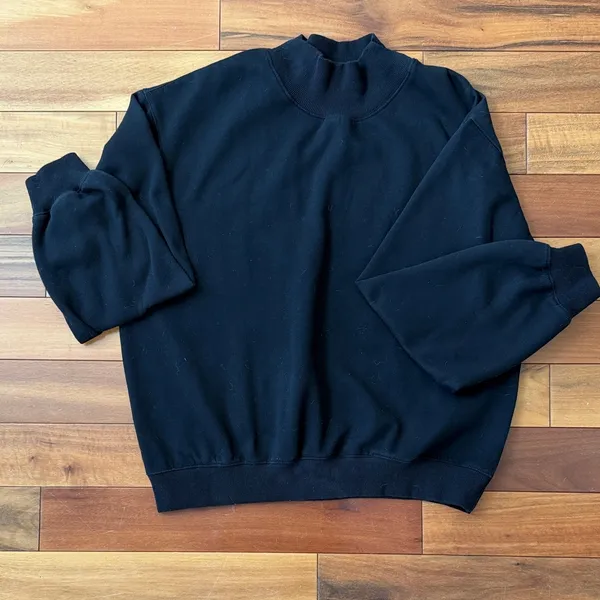 Women's Black Sweatshirt Size M - Image 2