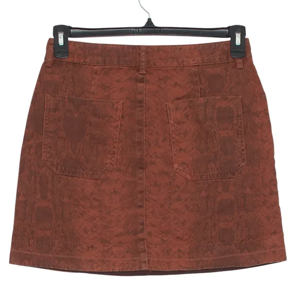BDG Denim Skirt Y2K Snake Baddie 90s Grunge Goth Punk Edgy Retro Bold Medium - Image 4