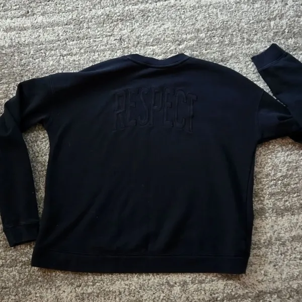 Under Armour Project Rock Crewneck Sweatshirt Black M Soft Gym Training Top - Image 6