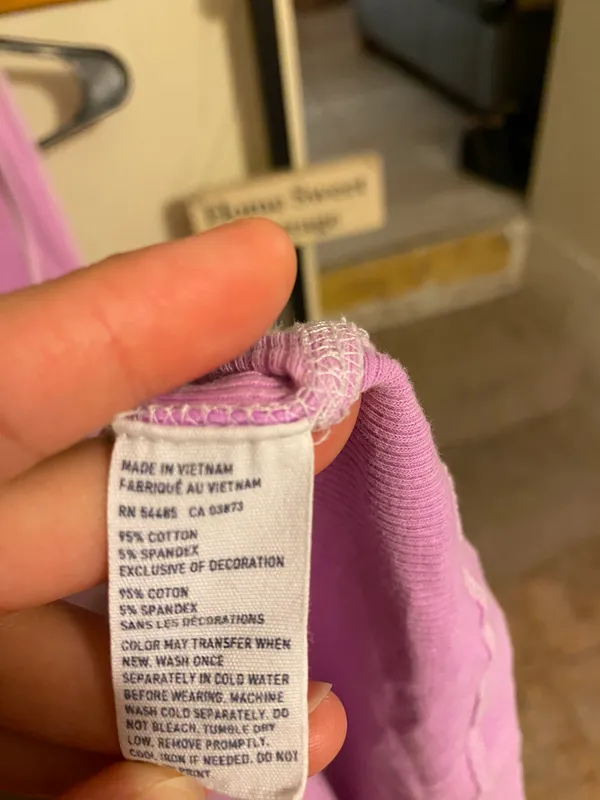 American Eagle Outfitters Pink Purple Boyfriend Tank Top - Image 5