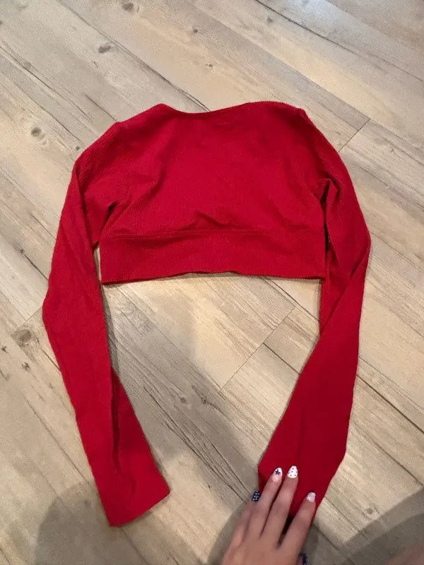 Garage Cropped Long Sleeve Top - Image 3