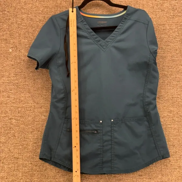 Scrubstar‎ Scrub Top Teal Small - Image 8