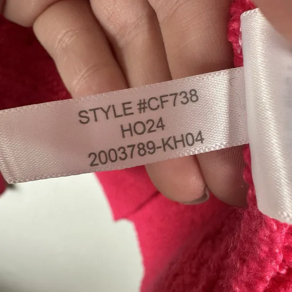 NEW‎ J.Crew Mock Roll Neck Cable Knit Sweater Womens XS Pink Fisherman Cotton - Image 6