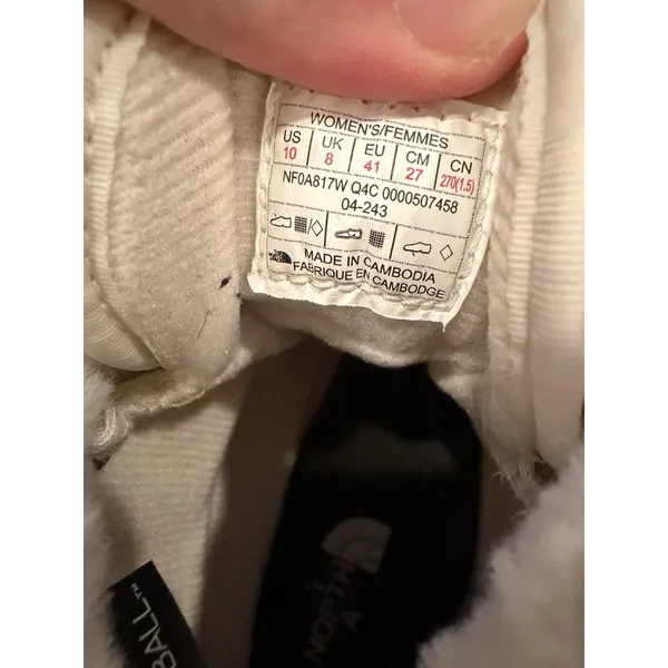 The North Face ThermoBall Winter Boots Womens Multi Waterproof Lace-Up WP Sz 10 - Image 7