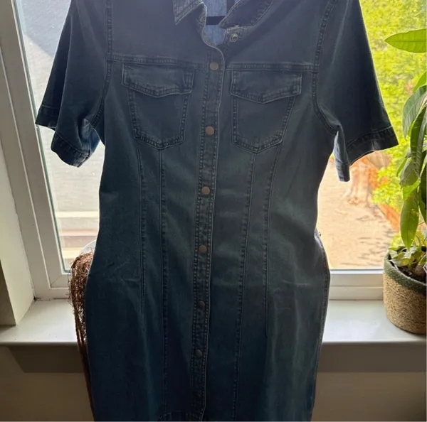 Madewell Denim Boxy Shirtdress - Image 5
