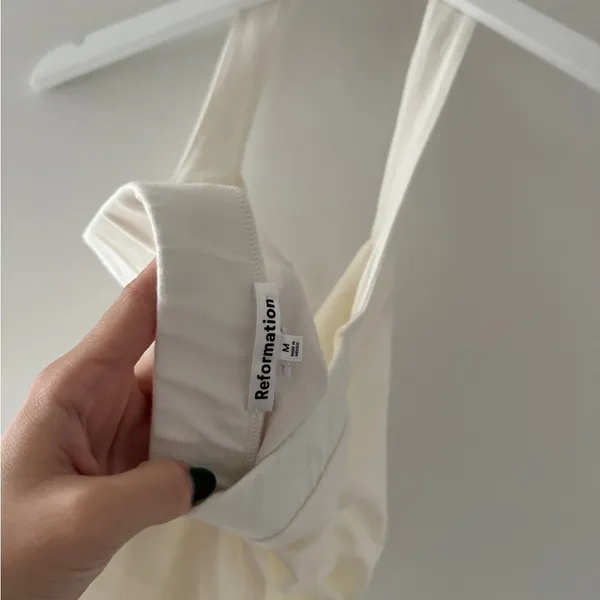 REFORMATION Arwen Ivory Knit Tank M - Image 5
