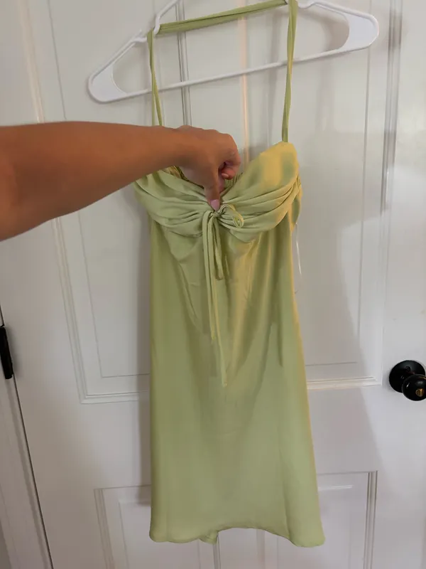 Princess Polly Glendon Mini Dress Green NWT - Image 2