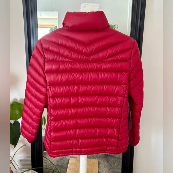Red Down Free Country Coat - Image 2