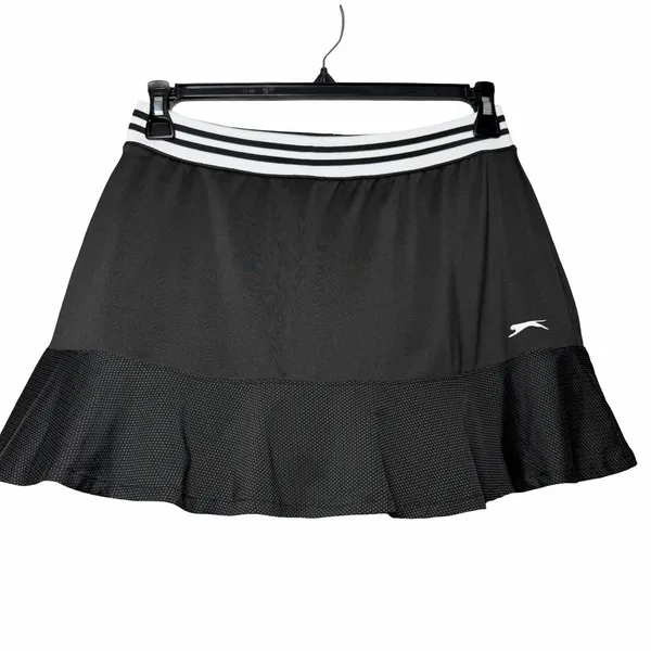 Slazenger Golf Skort Womens M Black Pleated Tennis Pickleball Athletic Skirt - Image 2