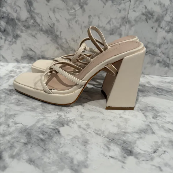 Princess Polly Cammie Heels Cream - Image 9