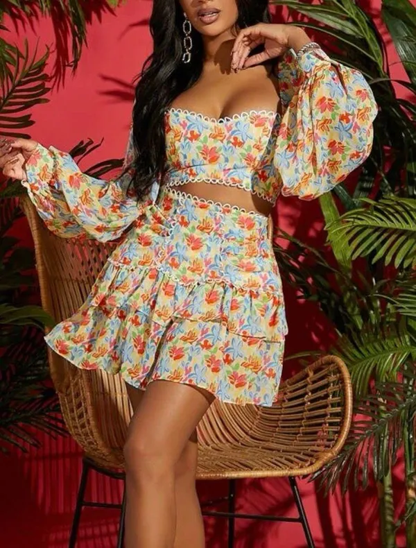 SheIn Floral Set - Image 2