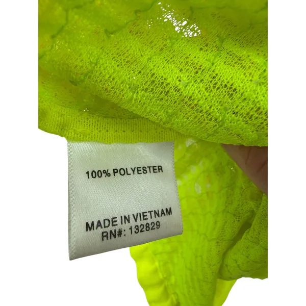 Lovers + Friends Erin Sequin Crop Top Mini Skirt Set Lime Green NWT Size Small - Image 16