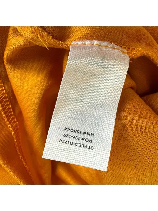 Lulus Never a Dull Moment Pleated Midi Dress Womens Small Marigold Yellow Ruffle - Image 6