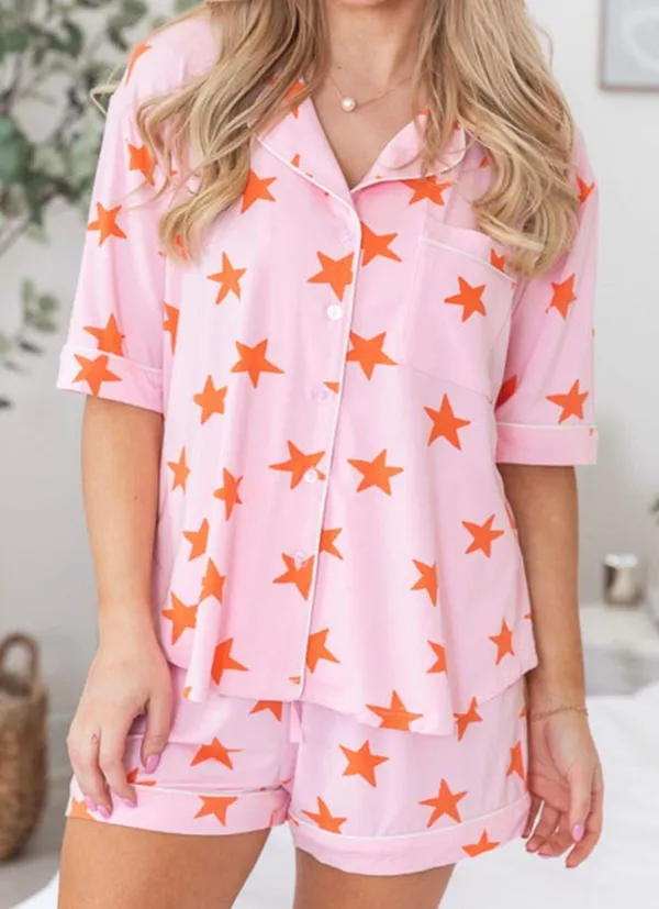 Pink Bamboo Pajama Set Size M - Image 2