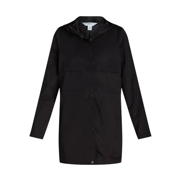 Time and Tru Womens Jacket Sz L Black Hooded Lightweight Anorak Full Zip Outdoor - Image 9