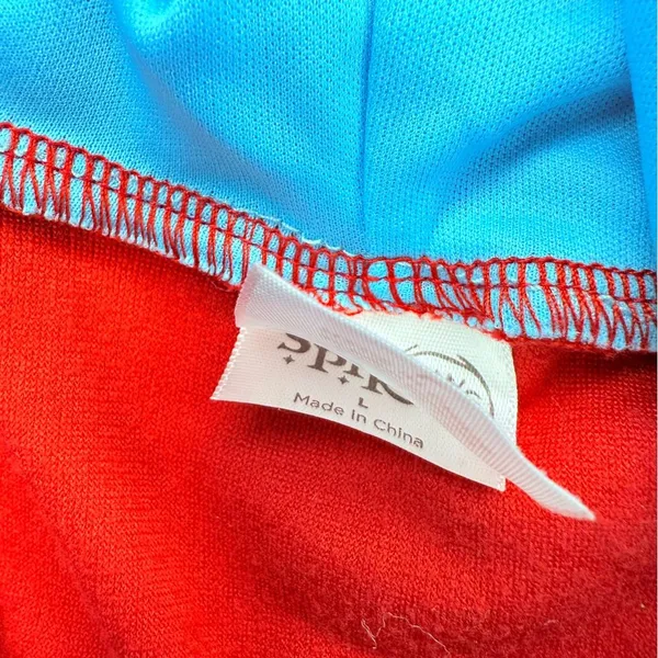 Dr Seuss thing 1 thing 2 red hooded dress blue faux fur large Halloween costume - Image 5