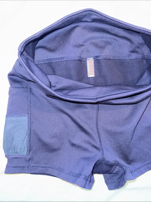 FM free people movement High-Waist Women’s Navy Active Shorts bike spandex - Image 4
