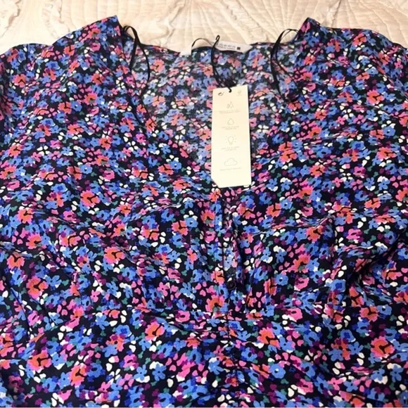 ZARA Floral Long Sleeve Mini Dress‎ Size XS NWOT - Image 8
