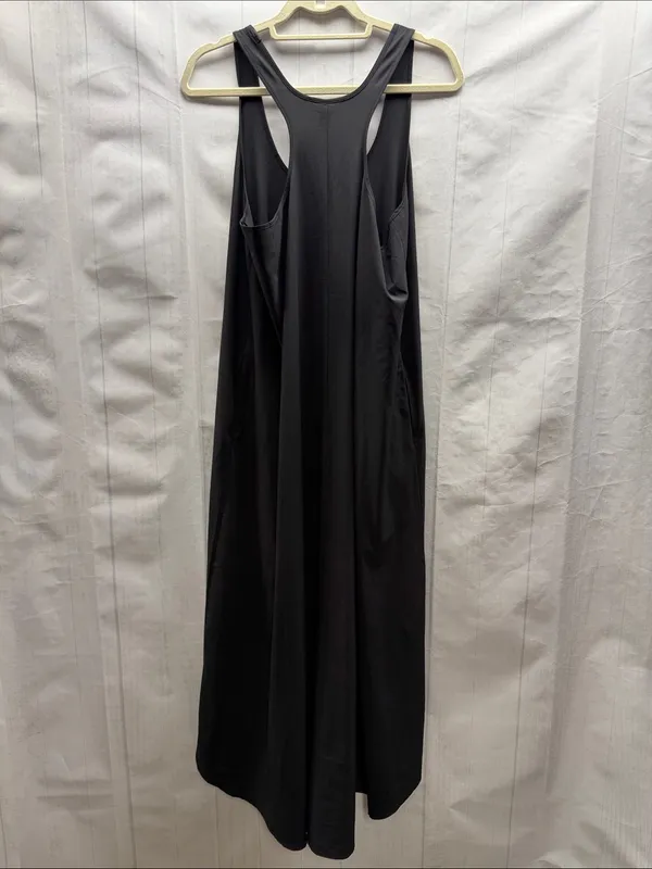 Athleta Black Presidio High Low Racerback Maxi Dress with Pockets Size Medium - Image 6
