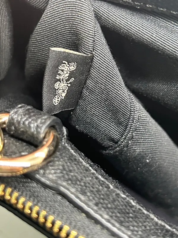 Coach Black Pebbled Leather Christie Satchel Tote Handbag Purse w/ Wallet 🌺🌺 - Image 12