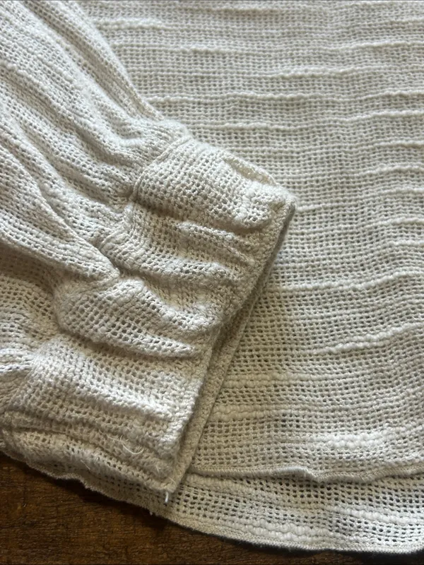 Free People Cream Lightweight Pocket Pullover - Image 6