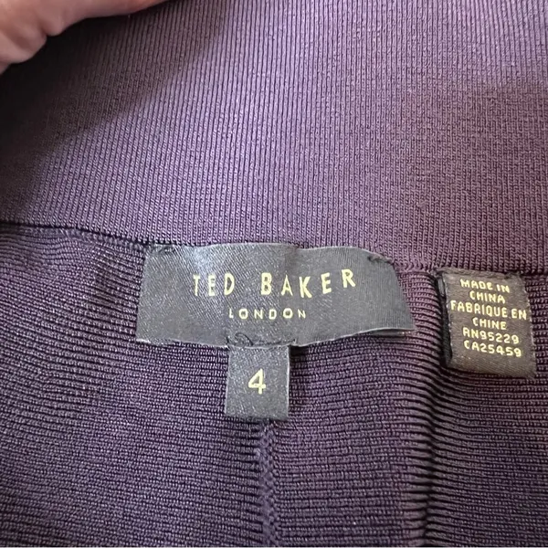 Ted Baker Skarlet purple skater fit and flare skirt sz‎ 10 - Image 7