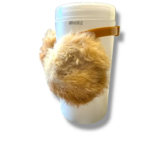 Vintage Rabbit‎ Fur Earmuffs Tan Adjustable Soft Cold Weather Winter Cozy - Image 2