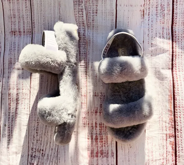 UGG oh yeah slides fuzzy wool Slippers 8 - Image 11