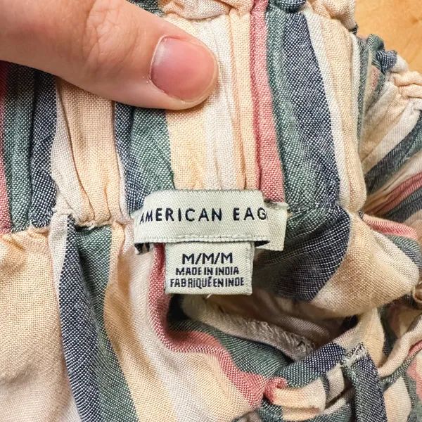 American Eagle Striped Casual Joggers - Image 6