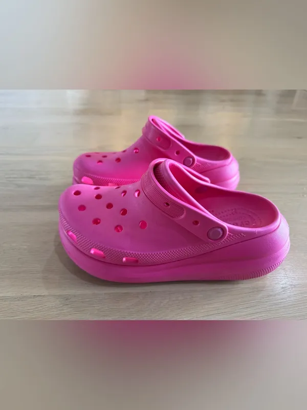 CROCS Crush Classic platform Clog hot pink size women’s 9 / men’s 7 - Image 8