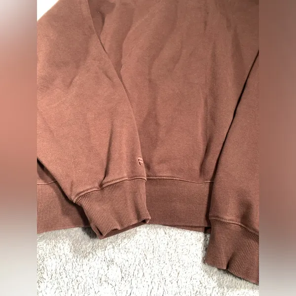 Fabletics Brown Half-Zip Sweatshirt XXL/1X - Image 7