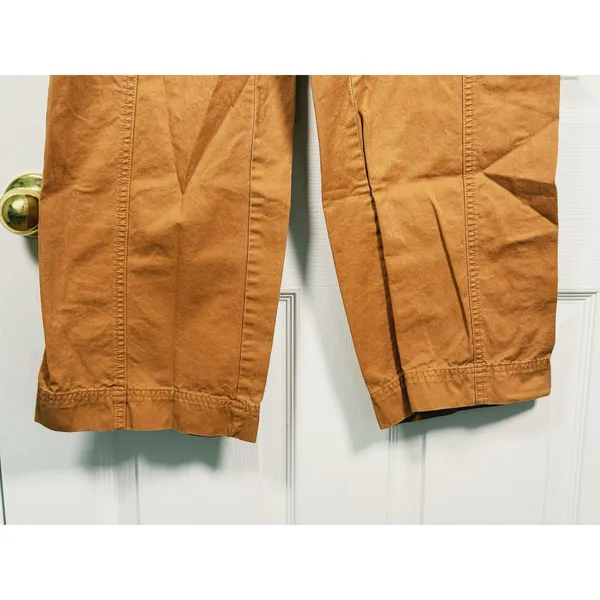 Abercrombie & Fitch Relaxed Cargo Pants Size 31 Brown Camel Utility Streetwear - Image 7