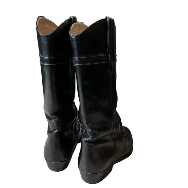 Vintage Longlife Indiana Women's Riding Boot Black Horseback Western - Image 2