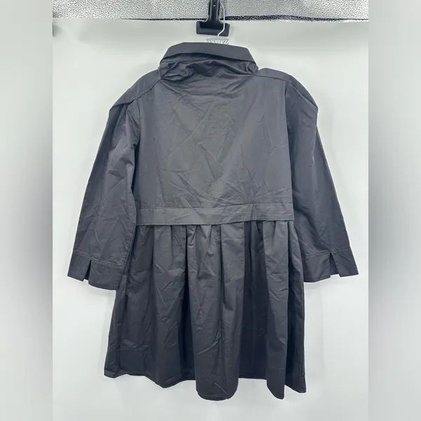 English Factory NEW Black Mini Shirt Dress Cotton Size‎ Medium - Image 3