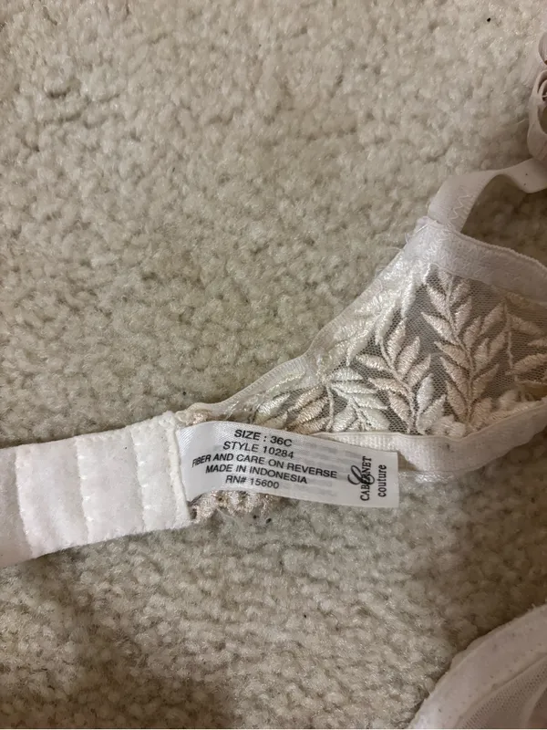 Cabernet Sheer Embroidered Underwire Bra Size undefined - Image 2