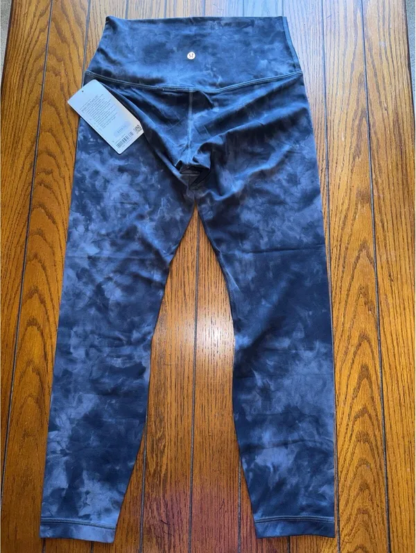 Lululemon Align High Rise 25” Diamond Dye Pitch Grey Graphite Grey Size 8 NWT - Image 2