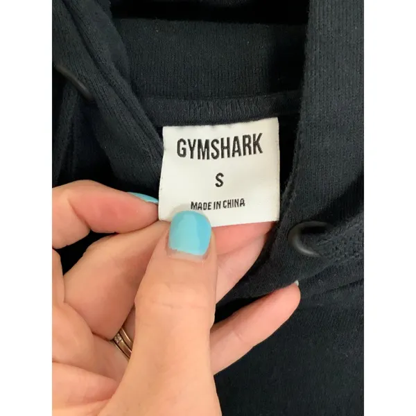 GymShark‎ Crest Cropped Hoodie size small - Image 3