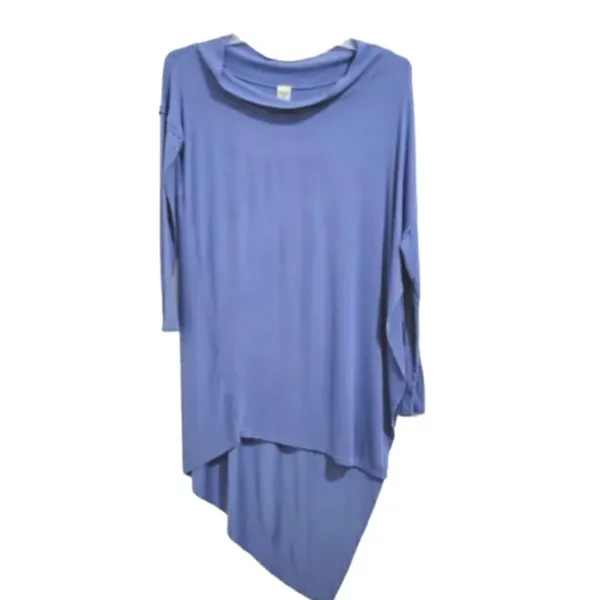 Free People We The Free Grapevine Long‎ Sleeve Tunic in the color Sky Blue XS - Image 7