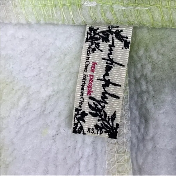 Free People Kelly Sweat Shorts Tie Dye‎ Citron Green Gray X Small - Image 7