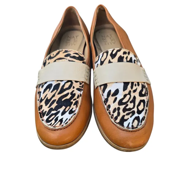 Naturalizer Veronica Loafers Leopard Print Leather Slip On Comfort Shoes‎ 9.5M - Image 2