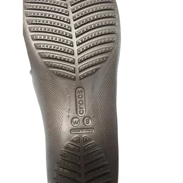 Crocs Nubuck Leather Mary Jane Comfort Slip-On Brown/Tan 8 - Image 11