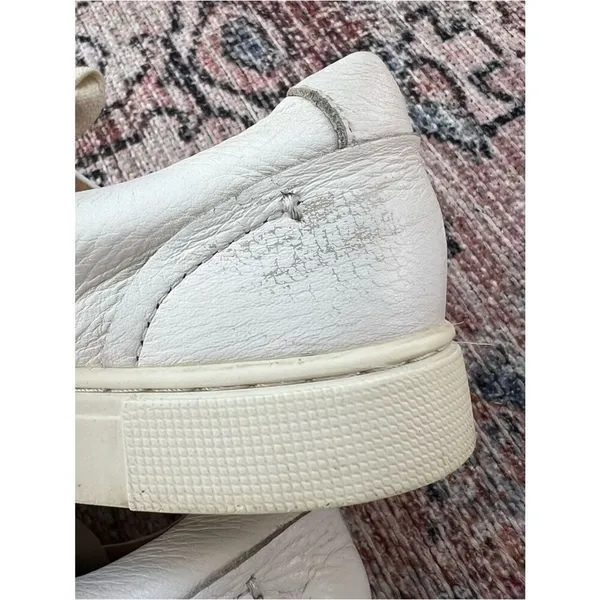Frye Ivy Low Lace Up White Sneakers Leather Size 8.5 Shoes - Image 8